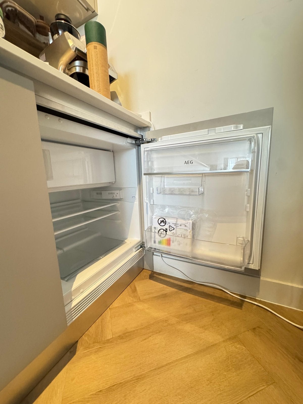 Nieuwe AEG inbouw koelkast met vriesvak, Witgoed en Apparatuur, Koelkasten en IJskasten, Nieuw, Ophalen of Verzenden, Minder dan 75 liter