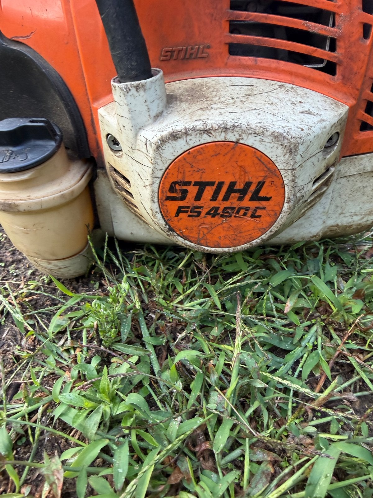 Stihl FS 490 C Bosmaaier - voor onderdelen, Tuin en Terras, Bosmaaiers, Ophalen of Verzenden, Gebruikt, 50 cm of meer, Benzine