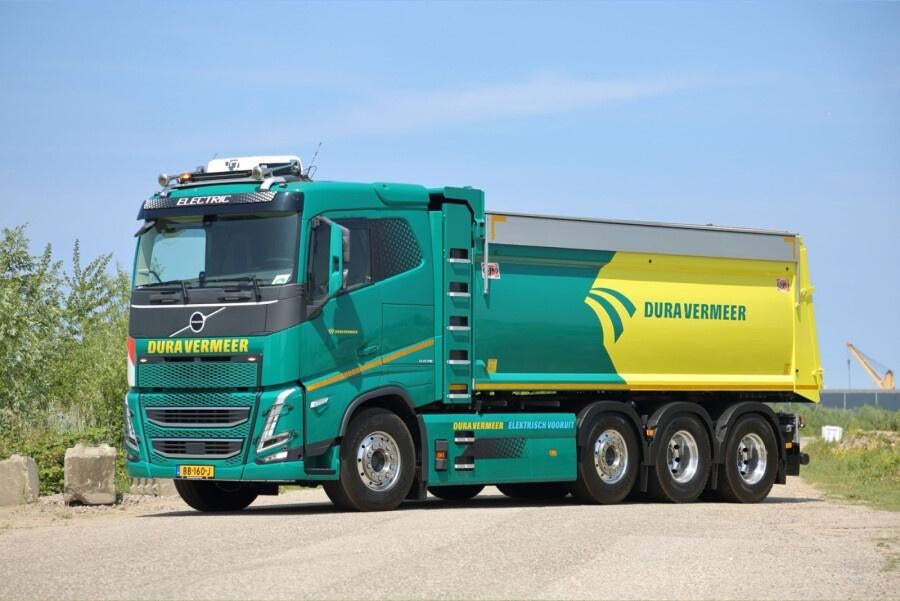WSI  VOLVO FH 5   ELECTRIC TIPPER TRUCK DURA VERMEER, Ophalen of Verzenden, Nieuw, Bus of Vrachtwagen, Wsi