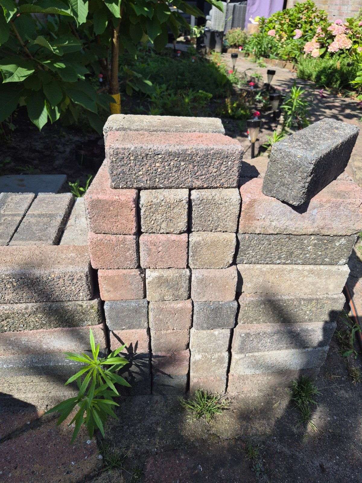 42stuks Klinkers, Ophalen, Beton, Klinkers
