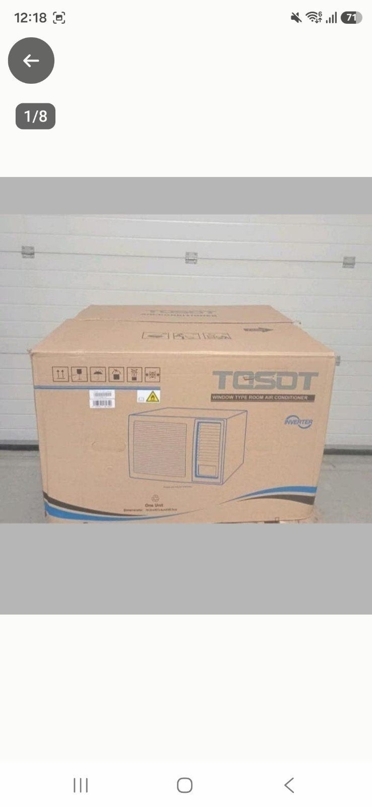 Raamairco Tosot GJC12AG-EADRN8BA, Witgoed en Apparatuur, Airco's, Nieuw, Mobiele airco, 3 snelheden of meer, Koelen en Ontvochtigen