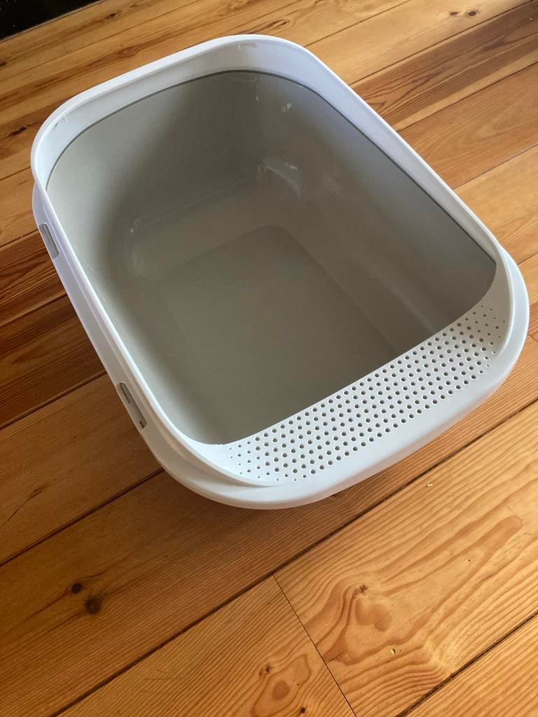 Kattenbak XL met lage instap zgan van Flamingo, Dieren en Toebehoren, Ophalen of Verzenden, Zo goed als nieuw, Open
