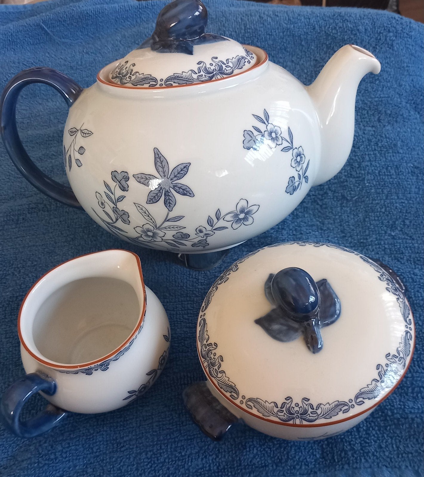 TOPPER Vintage Rörstrand Ost India Theeset Porselein '67 '72, Antiek en Kunst, Ophalen of Verzenden
