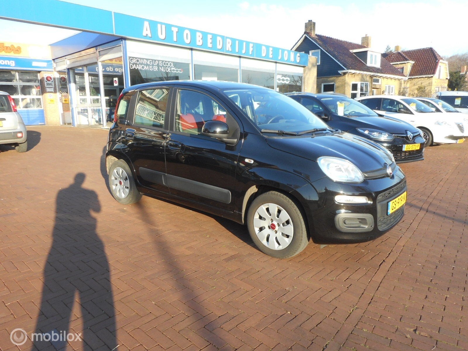 Fiat Panda 1.2 Edizione Cool 4-CILINDER+AIRCO+TREKHAAK+2e EI, Auto's, Gebruikt, Zwart, Origineel Nederlands, Bedrijf