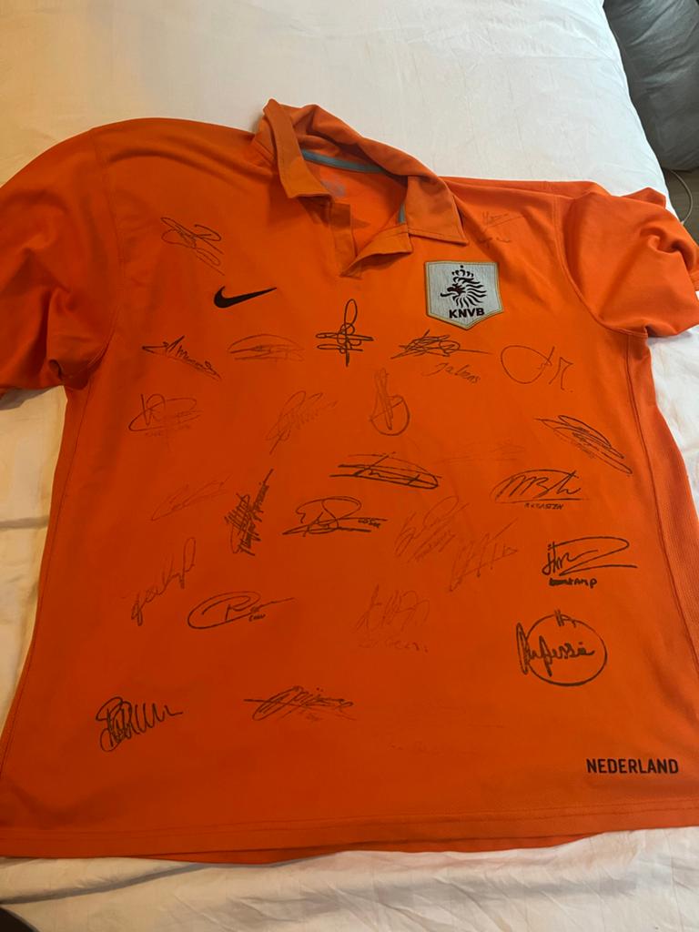Origineel Nederland WK 2006 Shirt Gesigneerd Selectie XL, Verzamelen, Sportartikelen en Voetbal, Ophalen of Verzenden, Zo goed als nieuw