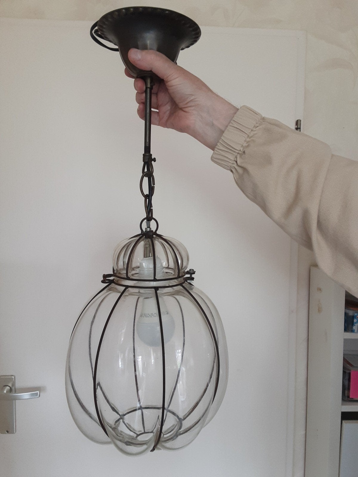 Retro Decoratieve Hanglamp, Ophalen, Gebruikt, Retro, Decoratief, E27 (groot)