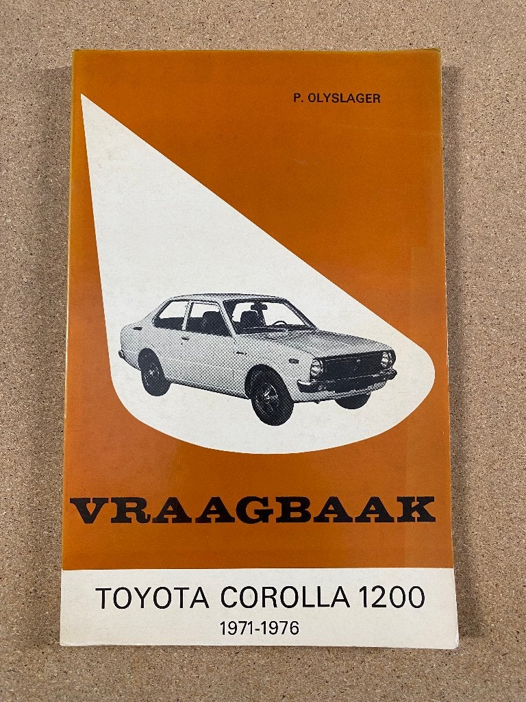 P. Olyslager Vraagbaak Toyota Corolla 1200 1971-1976, Verzenden