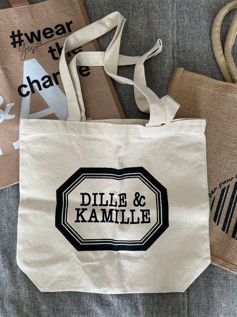 Dille en Kamille tas katoen linnen, Ophalen of Verzenden, Nieuw, Beige, Shopper