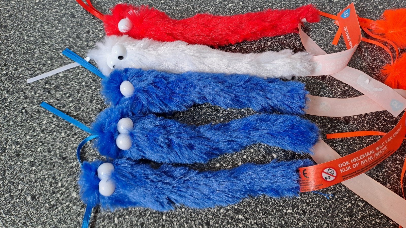 AH Oranje Beesies (rood, wit, blauw, oranje), Verzamelen, Albert Heijn, Onbekend, Ophalen of Verzenden, Onbekend