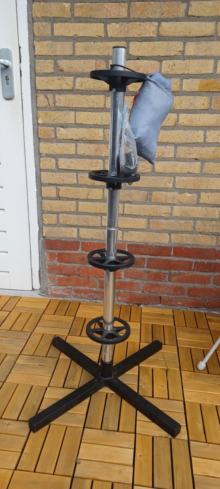 Bandenstandaard met hoes en kleurindicatie, Ophalen, Gebruikt