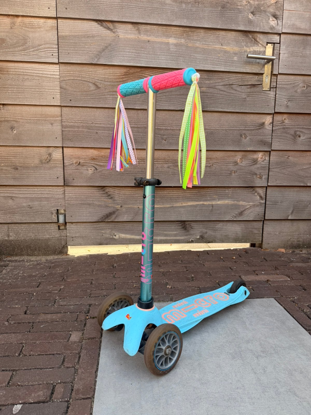 Micro mini step - lichtblauw / roze, Fietsen en Brommers, Ophalen, Gebruikt, Overige typen