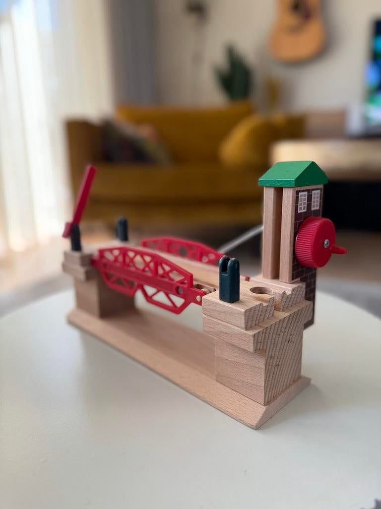 Brio 33757 Trein ophaalbrug, Kinderen en Baby's, Speelgoed | Houten speelgoed, Ophalen of Verzenden, Gebruikt, Overige typen