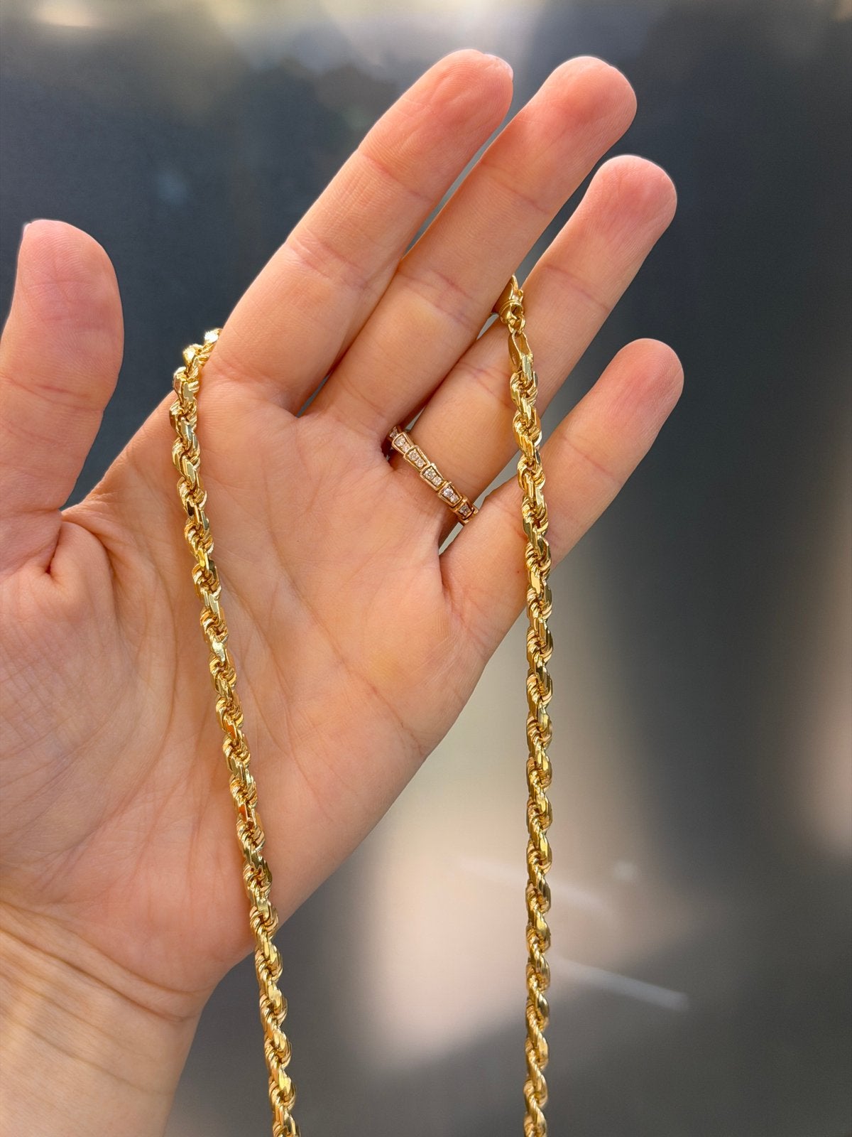 18KT Goud - 61.8 Gram - Ketting - ROPE - Herenketting, Sieraden, Tassen en Uiterlijk, Kettingen, Ophalen, Nieuw, Goud