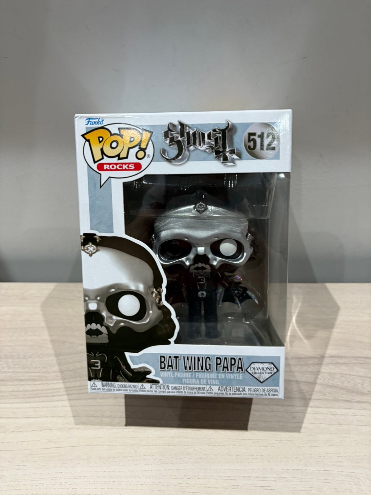 Funko Pop! Rocks Ghost #512 Bat Wing Papa Diamond Collection, Funko Europe, Ophalen of Verzenden, Zo goed als nieuw, 4th floor, 1 Queen Caroline St, London W6 9YN, Verenigd Koninkrijk
