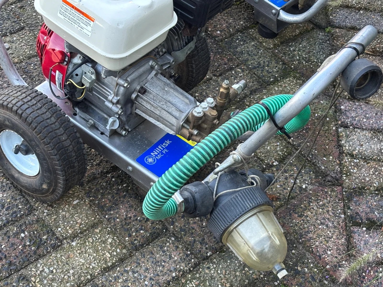 Nilfisk 2x Hogedrukreiniger MC3C C165/810PE met Honda motor, Gebruikt, Nilfisk