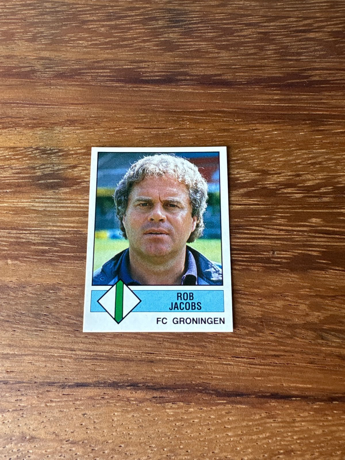Panini Voetbal 87 Rob Jacobs FC Groningen Spelerskaart, Ophalen of Verzenden, Zo goed als nieuw, Overige binnenlandse clubs, Spelerskaart