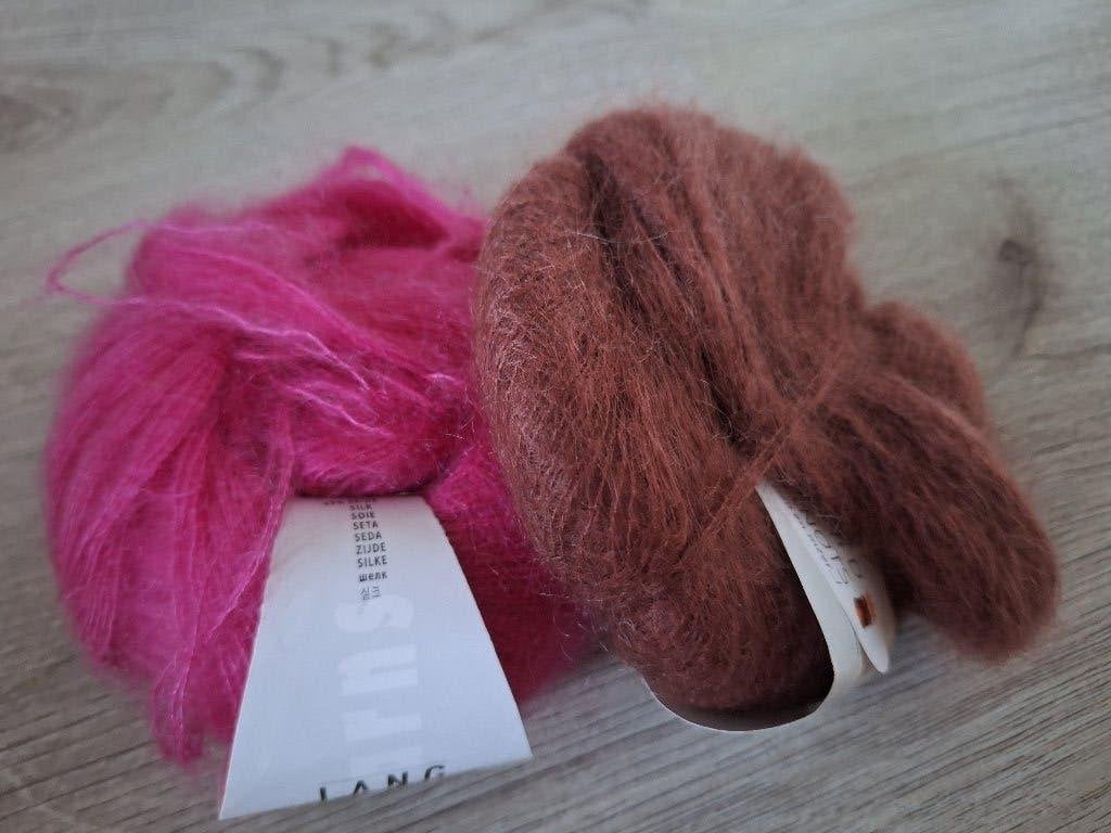2 bollen Lang Yarns Mohair Luxe, Hobby en Vrije tijd, Breien en Haken, Ophalen of Verzenden, Nieuw, Breien of Haken, Wol of Garen