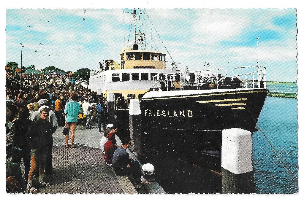 AK Terschelling - Aankomst boot, Verzenden, 1960 tot 1980, Gelopen, Waddeneilanden