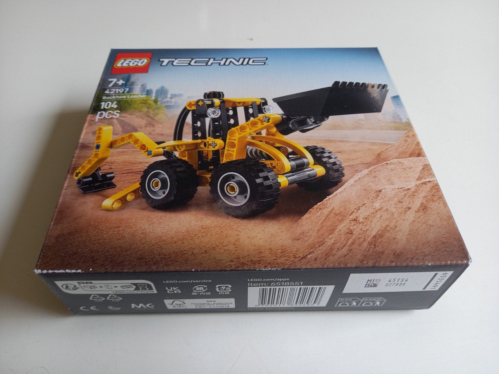 Lego Technic 42197 Backhoe Loader, Compleet, Lego, Ophalen of Verzenden, Zo goed als nieuw