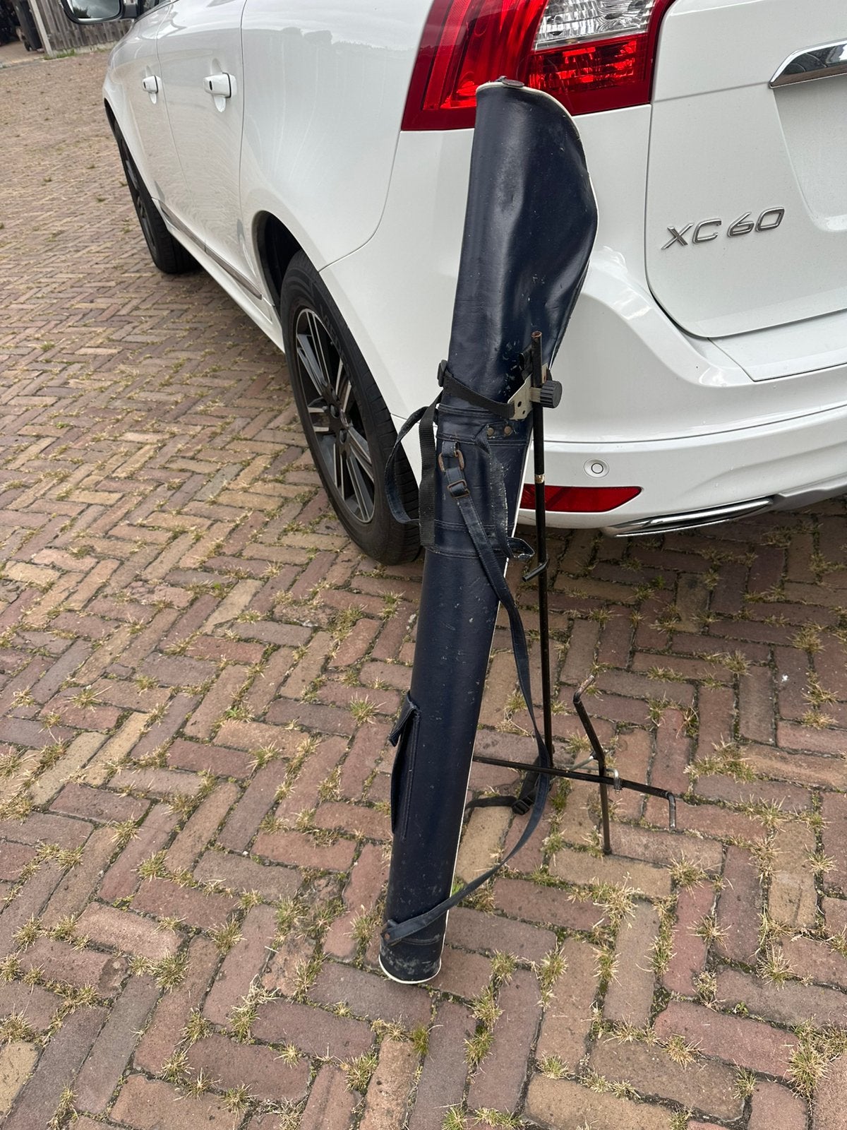 Vintage golftassen (2) en golfkarretjes (2), Sport en Fitness, Ophalen, Gebruikt, Golfkar, Overige merken