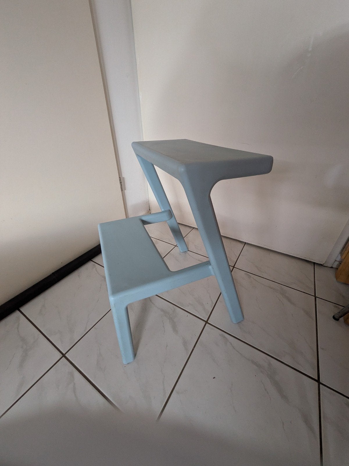 IKEA Masterby krukje / opstapje - lichtblauw, Kunststof, Gebruikt, Blauw, Ophalen of Verzenden