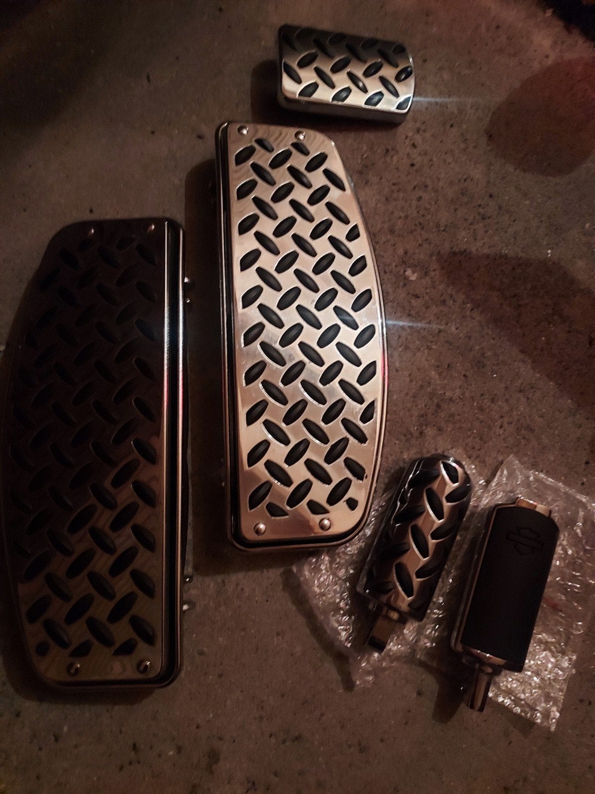 Harley-Davidson floorboards Voetsteunen en Handvatten Set, Ophalen of Verzenden, Gebruikt