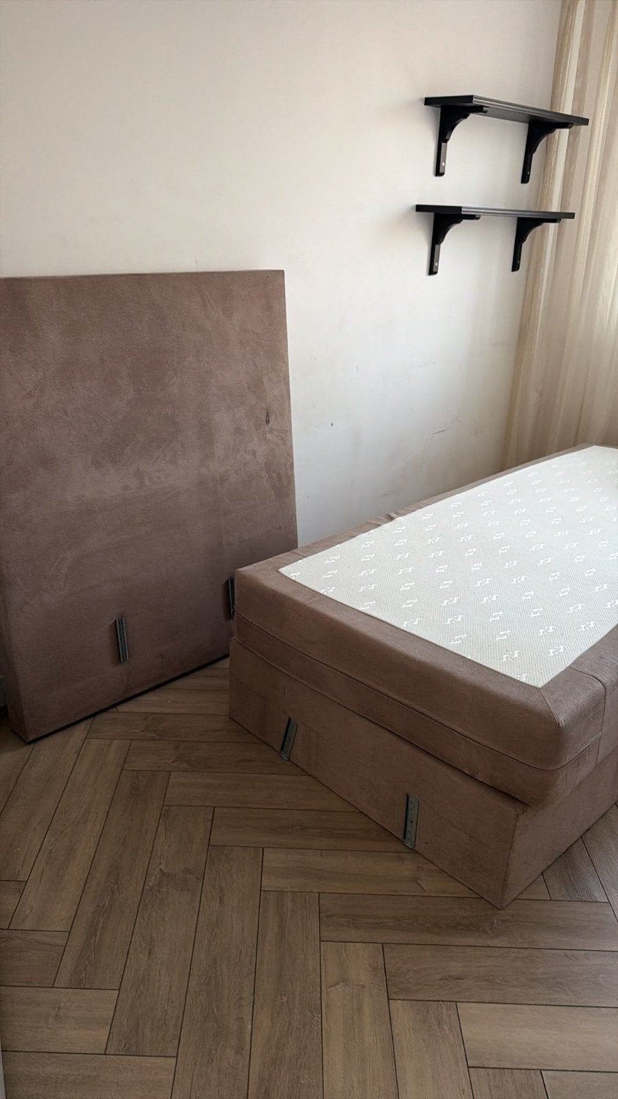 Mooie boxpring 200x90, Ophalen of Verzenden, Eenpersoons, 90 cm