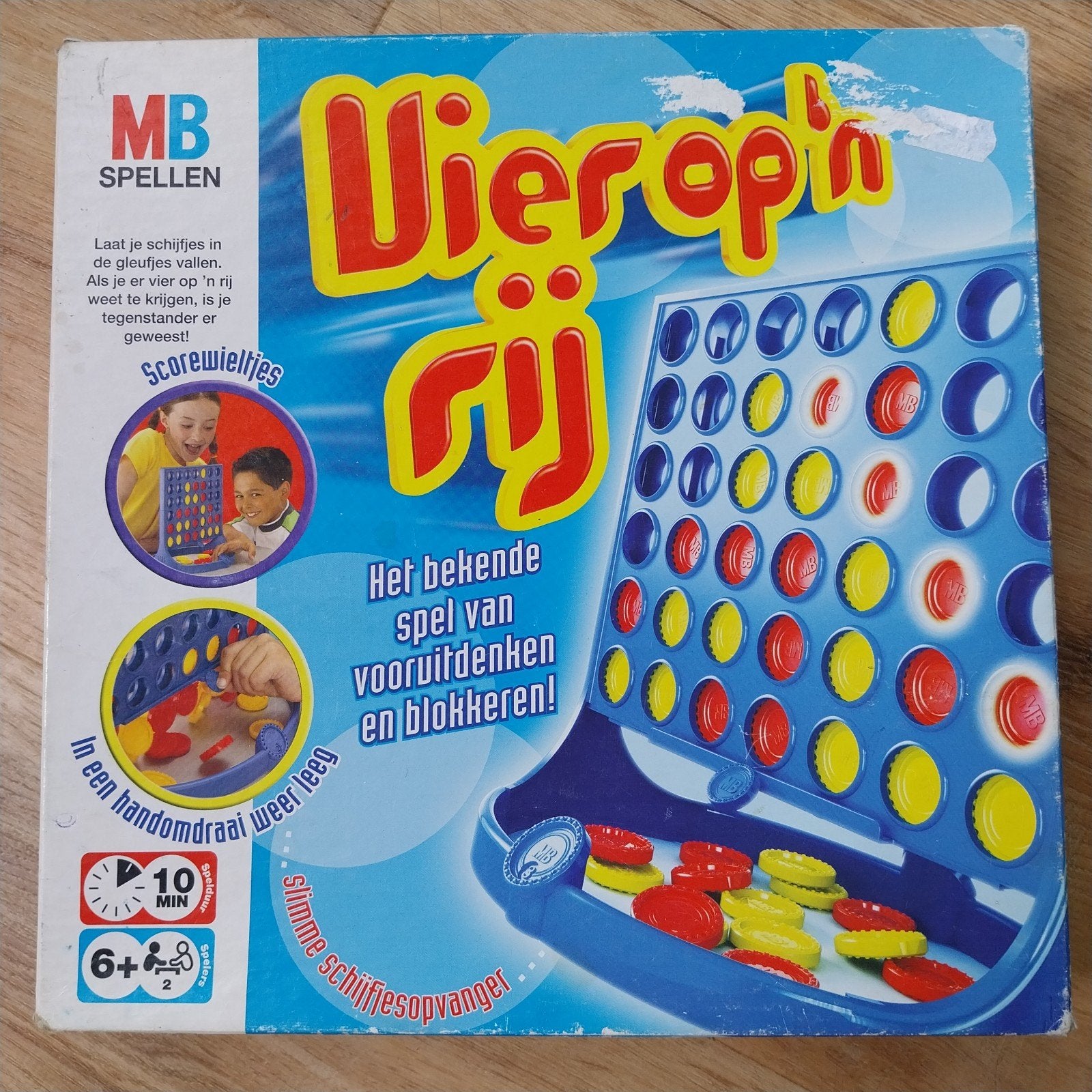 Vier op 'n Rij - MB Spellen, Hobby en Vrije tijd, Een of twee spelers, Ophalen of Verzenden, Gebruikt, MB Spellen