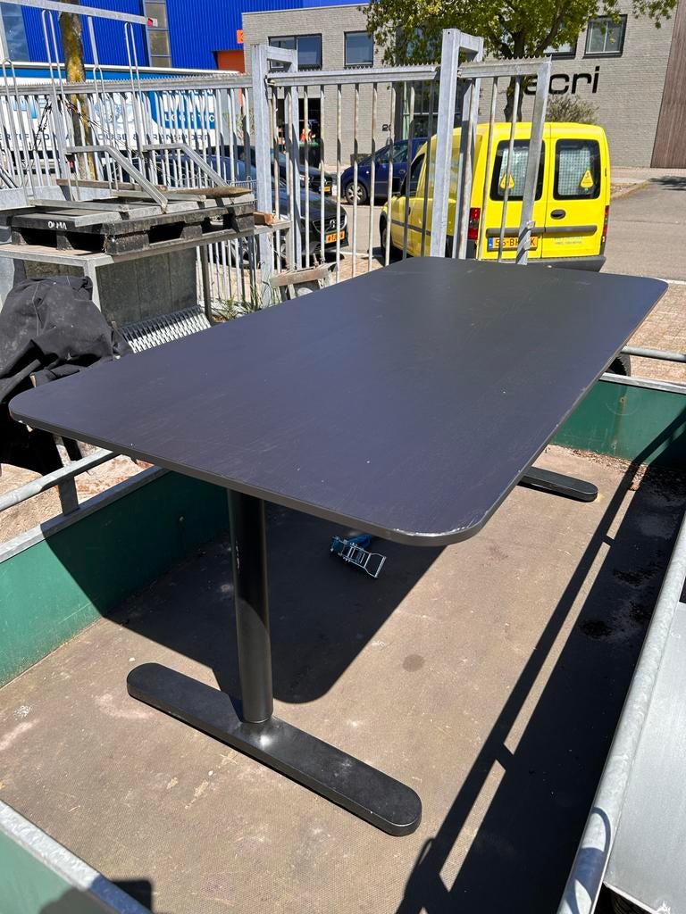 Ikea Kantine / Kantoortafel - Zwart, Ophalen, Overige materialen, 50 tot 100 cm, Zo goed als nieuw
