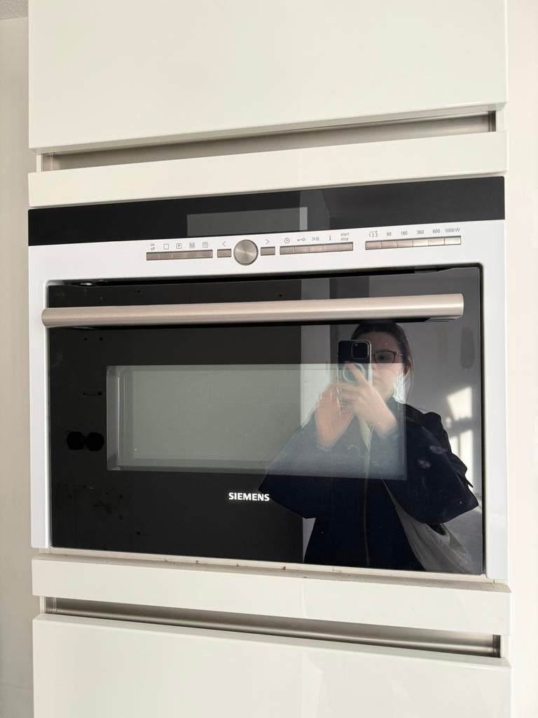 combination microwave oven Siemens, Ophalen, Zo goed als nieuw, Minder dan 45 cm