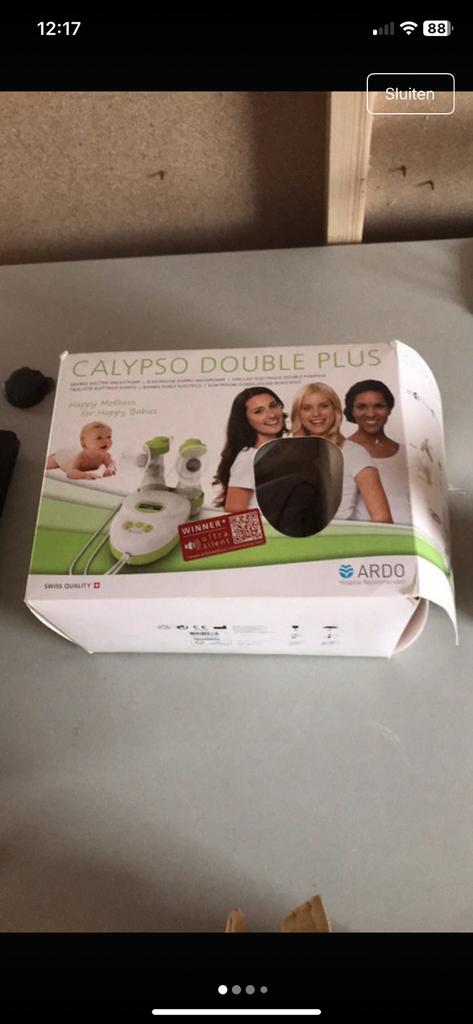 Borstkolf elektrische dubbelzijdige calypso, Ophalen of Verzenden, Gebruikt, Borstkolf