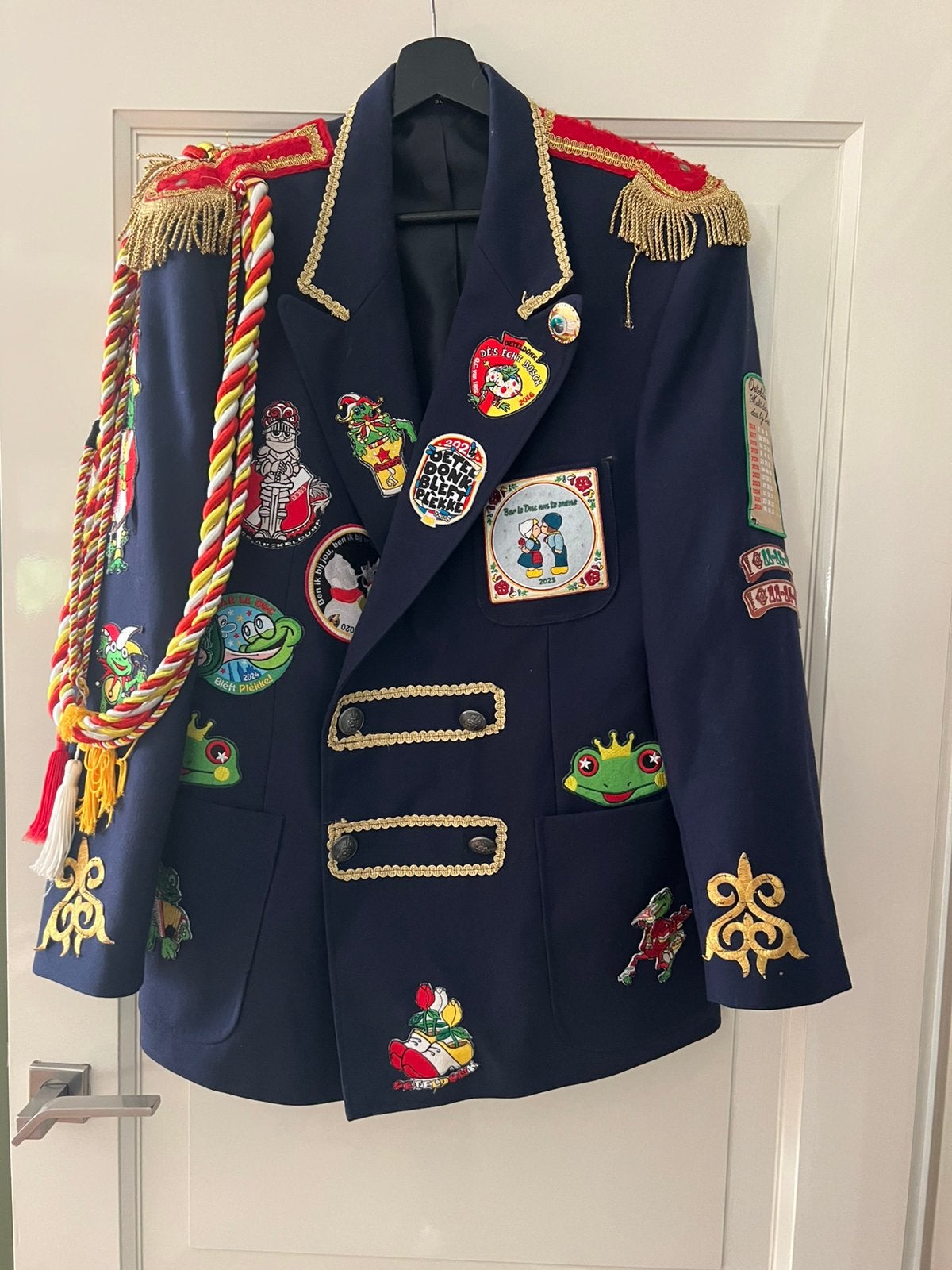 Carnavalsjas , Oeteldonk, Maat 52/54 (L), Carnaval, Ophalen of Verzenden, Kleding