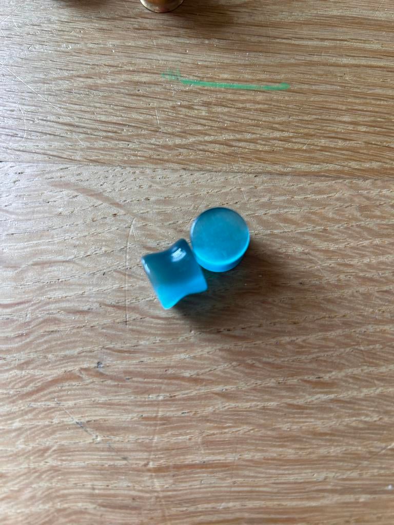 Mooie originele tunnels en plugs 12 mm, Ophalen of Verzenden, Gebruikt, Overige materialen, Oor- of Traguspiercing