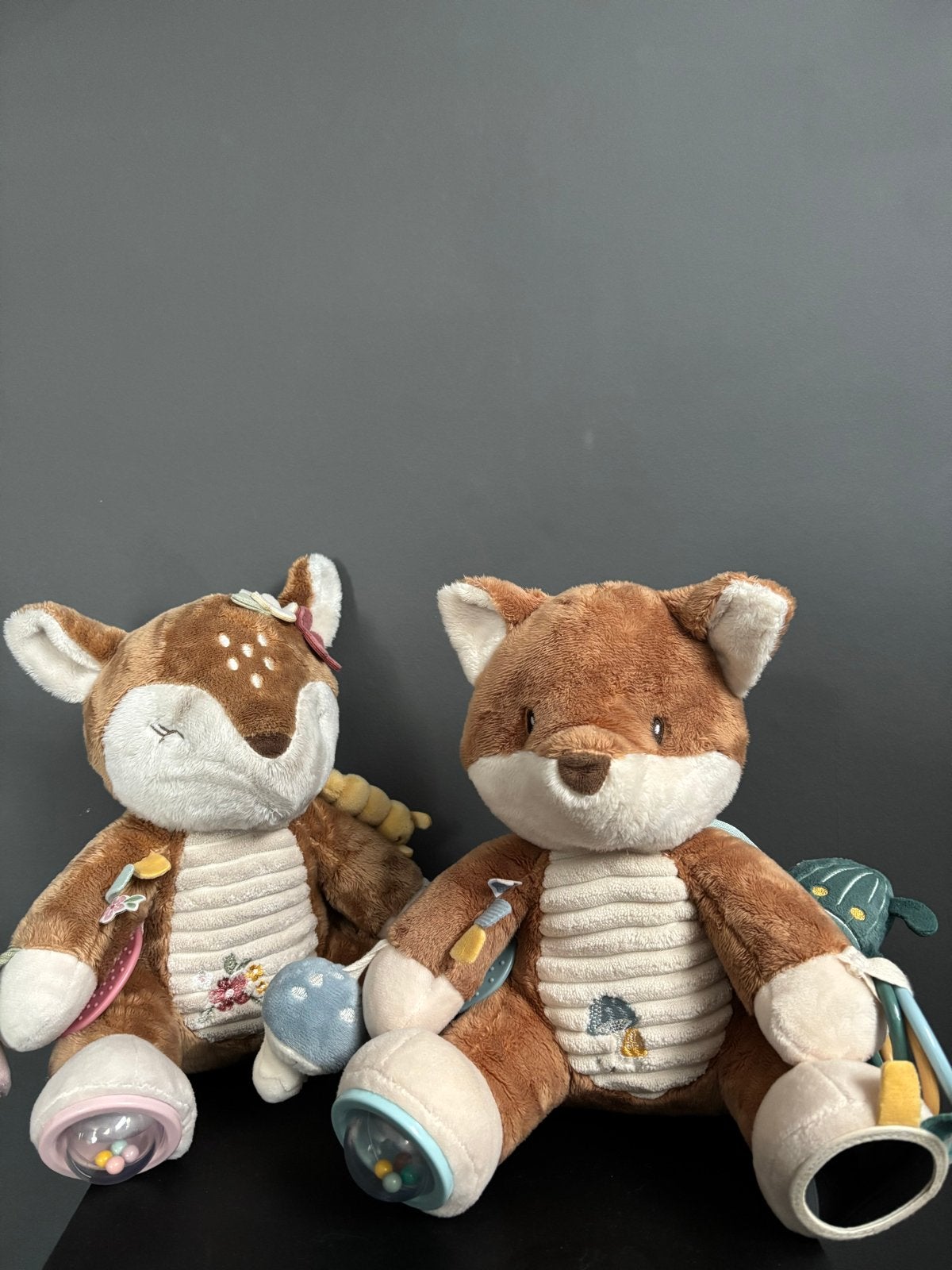 Little Dutch activiteitenknuffel - Vos en Hert, Ophalen of Verzenden, Gebruikt, Overige typen, Met geluid