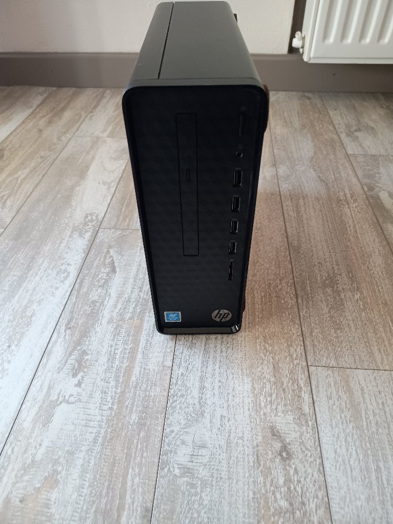 HP Slim S01-aF0250nd Desktop PC met SSD & DVD-Writer, 8 GB, Minder dan 2 Ghz, Ophalen of Verzenden, Zo goed als nieuw