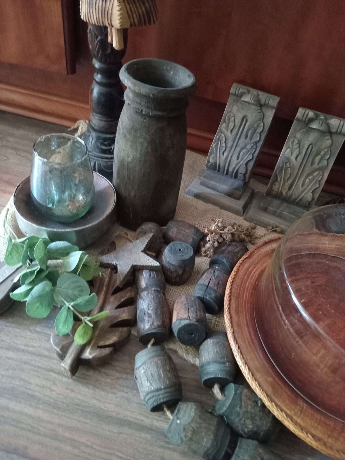 sober  stoer landelijk, Ophalen, Rond, Hout