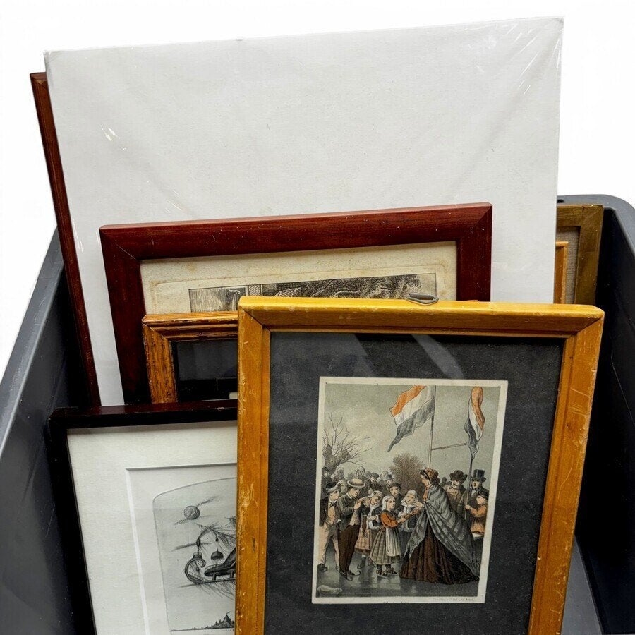Lot diverse wanddecoraties, Huis en Inrichting, Ophalen of Verzenden, Gebruikt, Schilderij