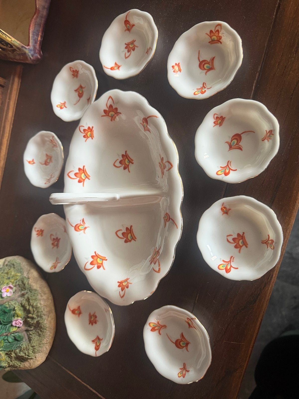 Koenigszelt Petitfour set - Porselein - Sixties motief, Ophalen of Verzenden