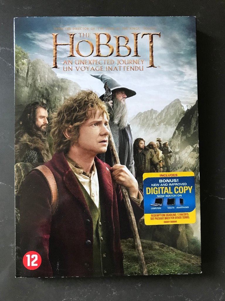 Dvd The Hobbit An Unexpected Journey, Engels, Nederlands, Ophalen of Verzenden, Zo goed als nieuw