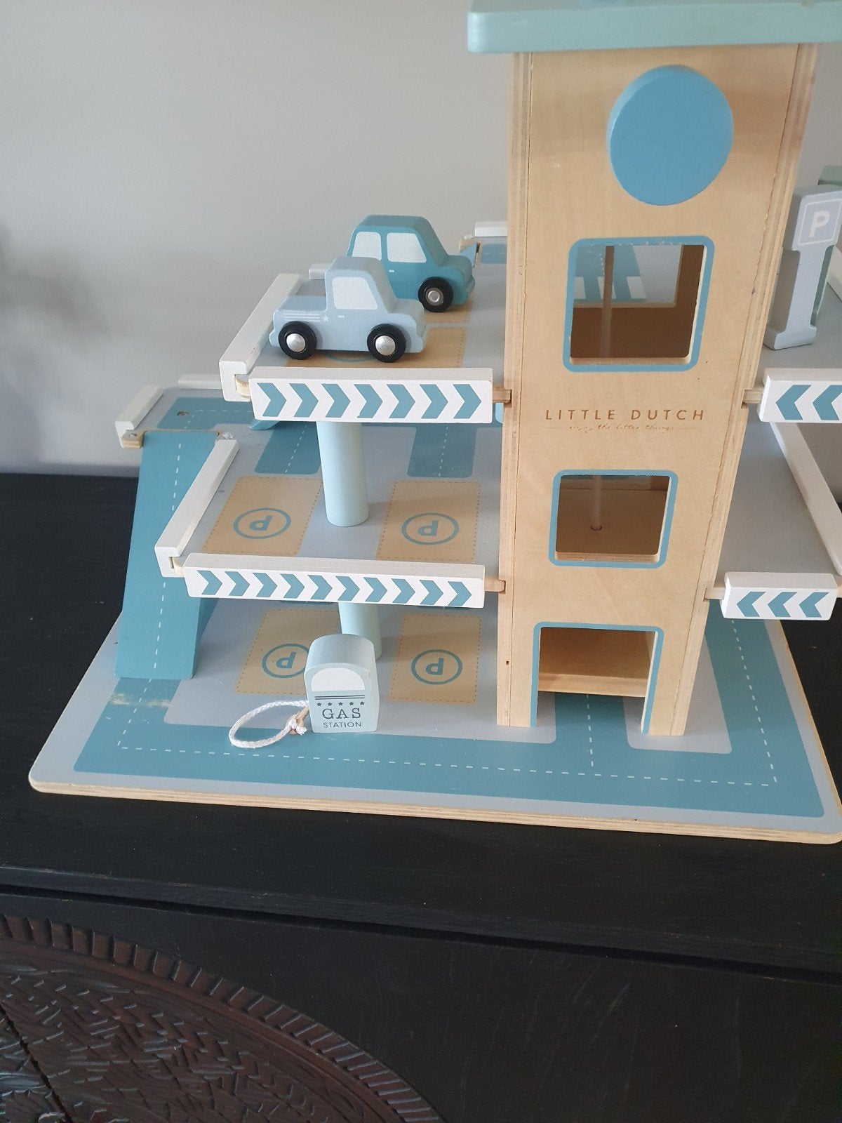 Little Dutch houten garage met gebruikerssporen, Ophalen of Verzenden, Gebruikt, Jongen of Meisje