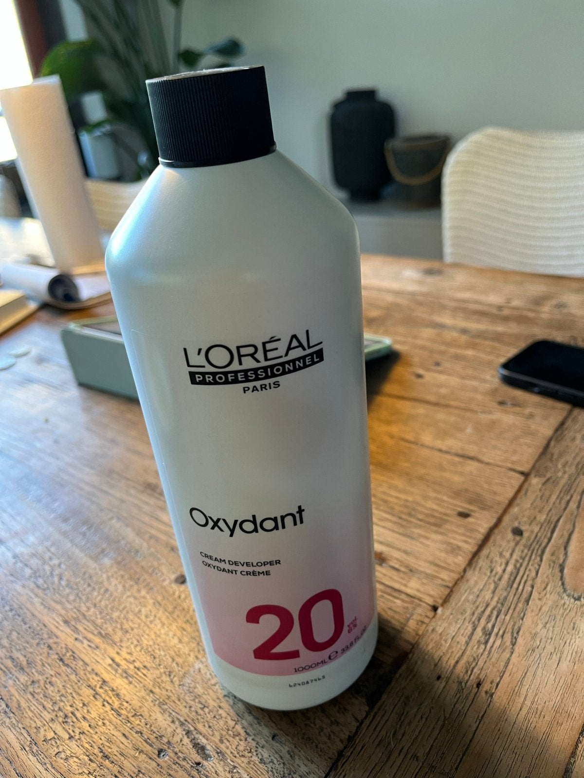 L'Oréal Professionnel Oxydant Crème 20 vol. (6%) - 1000ml, Sieraden, Tassen en Uiterlijk, Ophalen, Zo goed als nieuw, Overige typen