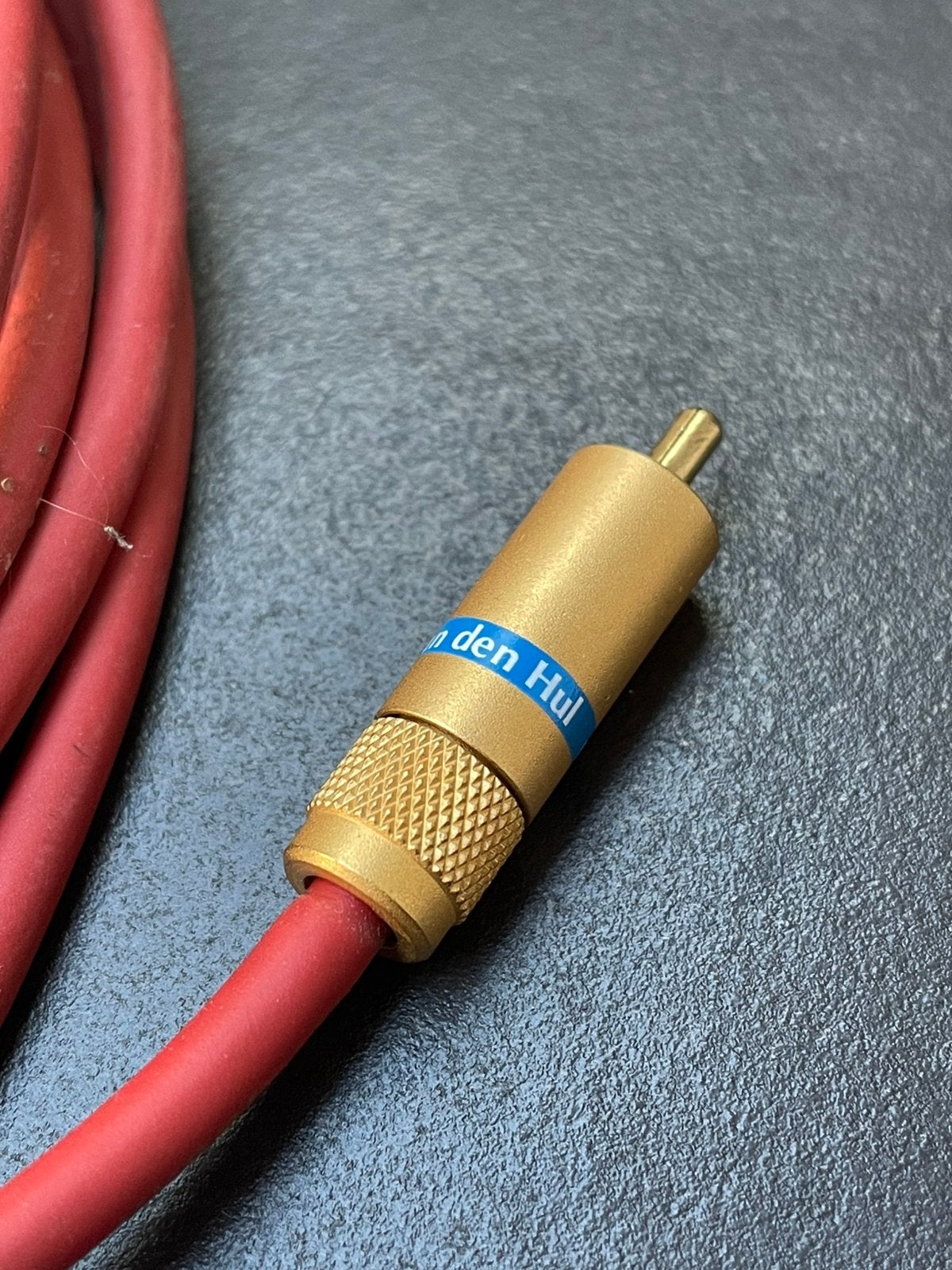 5.0m Van den Hul The Bay C5 subwoofer interlink RCA, Ophalen of Verzenden, Zo goed als nieuw, 5 tot 10 meter, Interlink-kabel