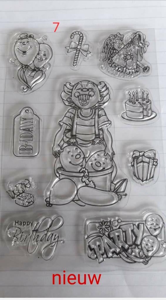 Stempel set nieuw en gebruikt, Hobby en Vrije tijd, Ophalen, Nieuw, Clearstamp