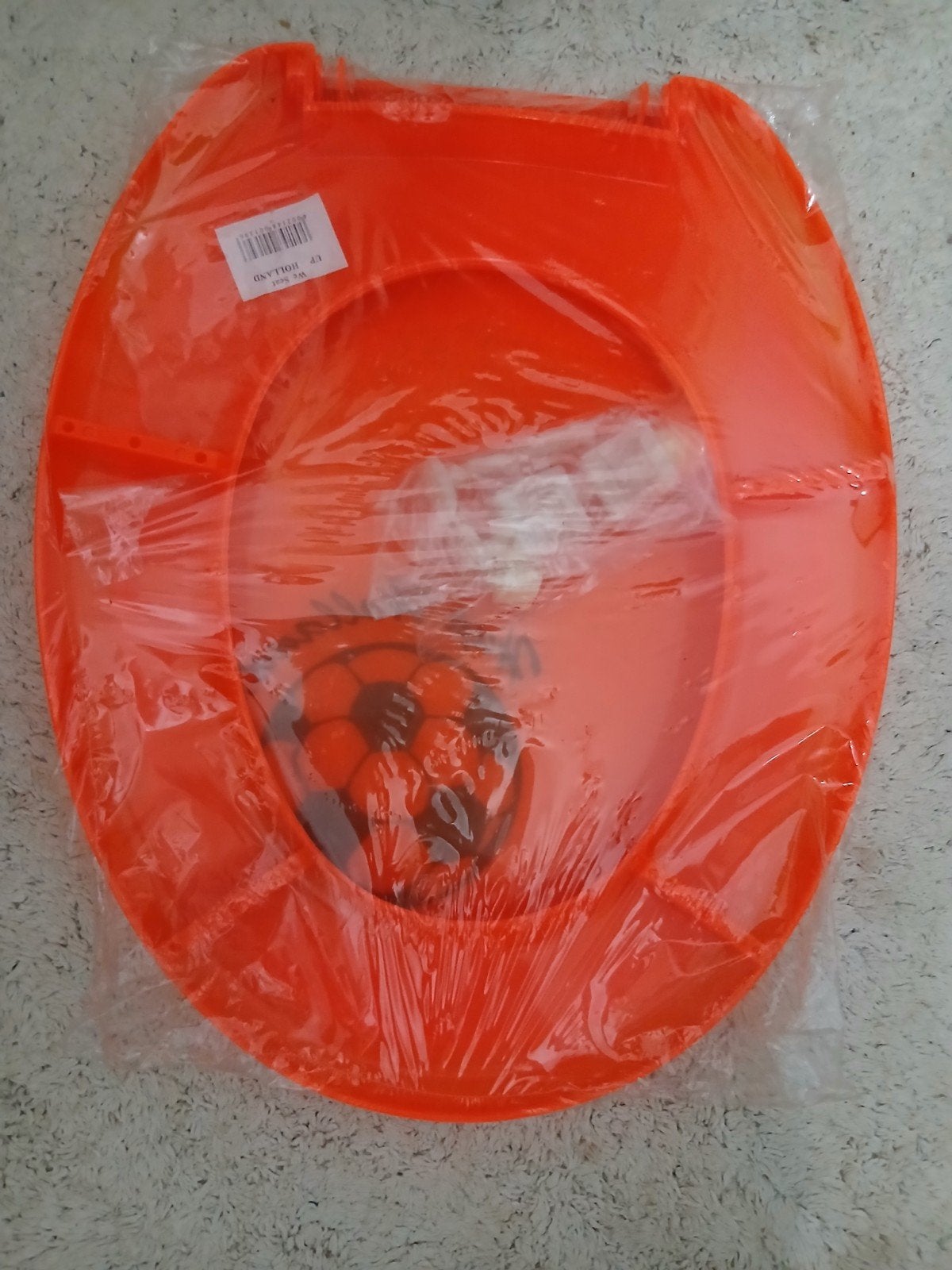 Oranje EK WK toiletzittingen toiletbril  wc-bril, Ophalen of Verzenden, Nieuw, Overige typen, Oranje of Koningsdag