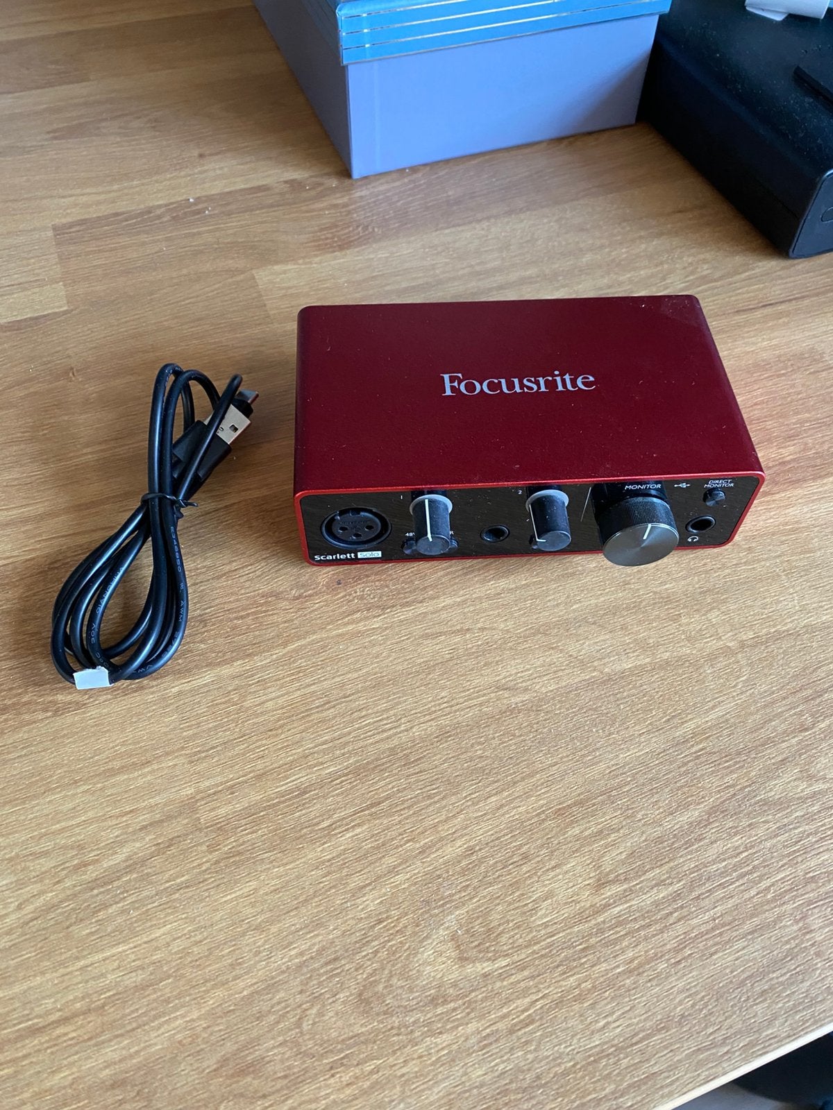 Focusrite Scarlett Solo audio interface, zo goed als nieuw, Ophalen of Verzenden, Zo goed als nieuw, Extern
