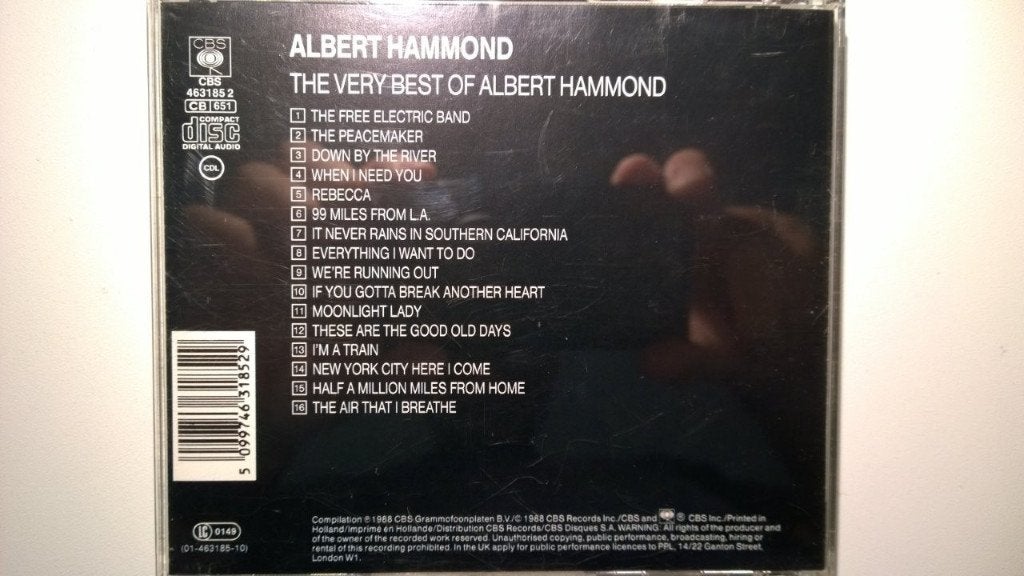 Albert Hammond - The Very Best Of Albert Hammond, Ophalen of Verzenden, Zo goed als nieuw, Pop, Album