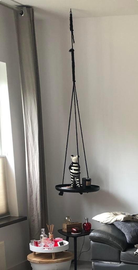 VT Wonen Hangschaal Metaal Zwart - Stijlvol & Decoratief, Ophalen, Overige materialen, Schaal, Rond