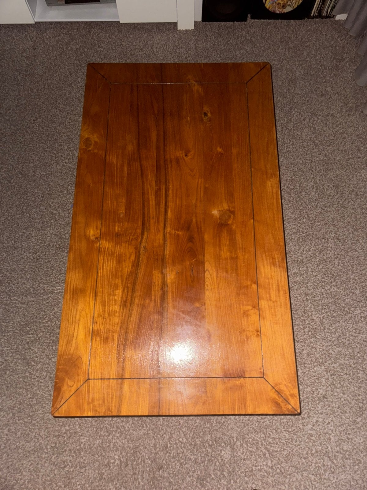 Houten Tafel, Huis en Inrichting, Tafels | Salontafels, 50 tot 75 cm, Eikenhout, Zo goed als nieuw, 150 tot 200 cm