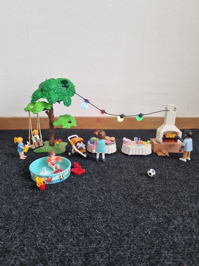 Playmobil City Life Familiefeest met barbecue 9272, Ophalen, Gebruikt, Complete set, Overige typen