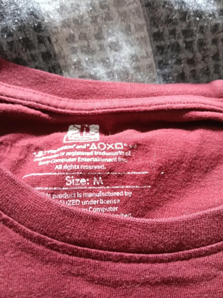 PlayStation shirt met lange mouwen - Maat M, Maat 48/50 (M), Ophalen of Verzenden, Rood, Gedragen